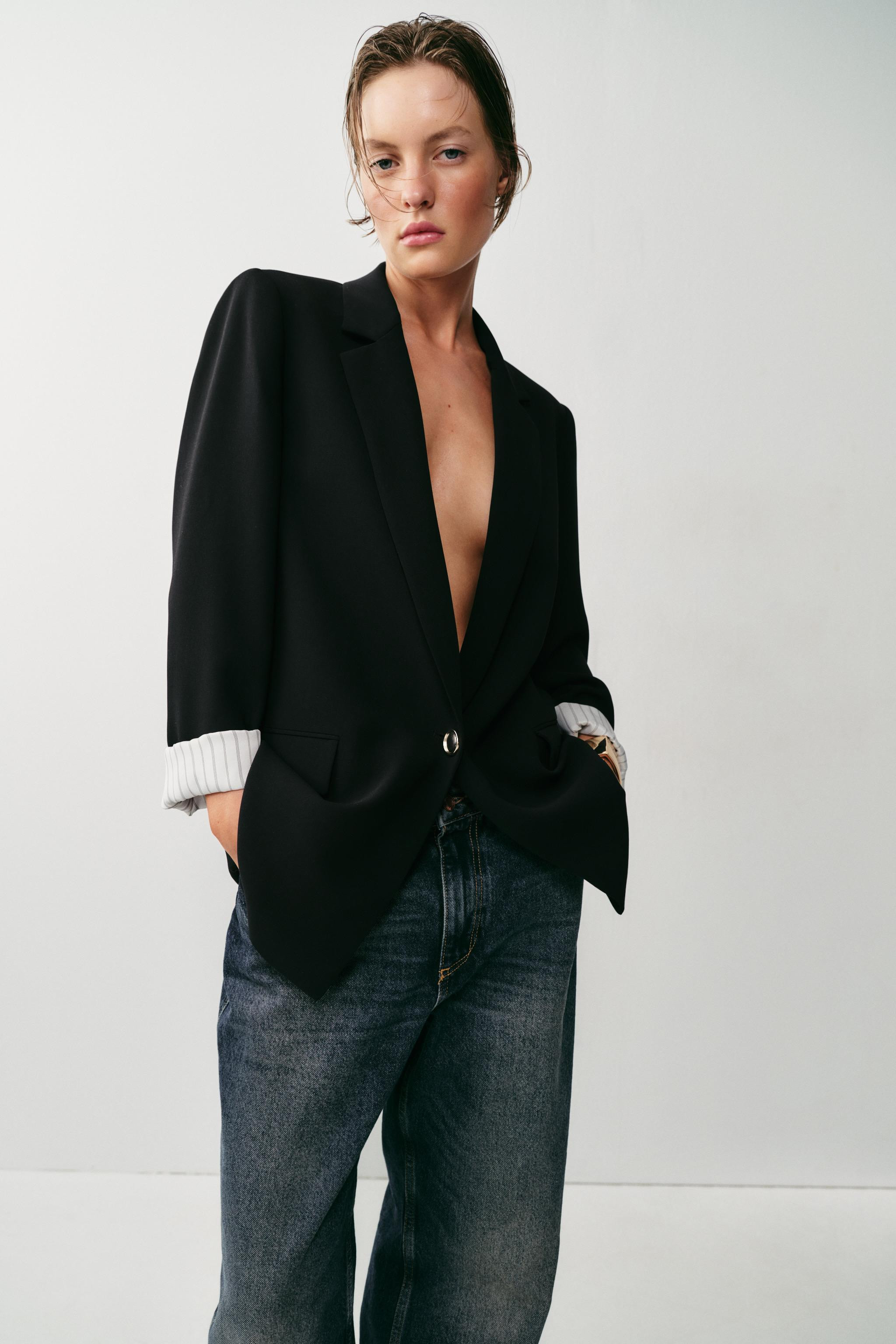 PRINTED CUFF BLAZER | Zara US