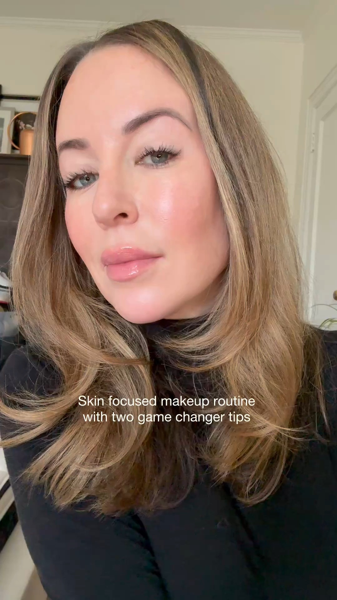 Here's what I used and in the order I applied:
1. After doing my skincare routine, I apply @innisfree SPF.
2. I then mix @Erborian CC Cream in color Clair with a pea size amount of @DiorBeauty Star Filter in 2N.
3. @Nars Creamy Concealer in 2.5 where needed with Haus Labs Concealer Brush. However, I save the sides of my face and chin for later
4. @WestmanAtelier contour in Biscuit with Gee Beauty contour brush.
5. @PatrickTa blush in Not Too Much. 
6. Westman Atelier Bronzing Drops in #1
7. MAC Blot Powder 
8. @Westman Atelier Liquid Super Loaded in Peau De Rose
9. Curl lashes with @Shiseido lash curler
9. @Maybelline Falsies waterproof mascara topped with @ThriveCosmetics tubing mascara.
10. @VictoriaBeckham liner in cinnamon
11. @charlottetilbury lip liner in Iconic Nude with @SaintJane gloss in cloud. 
#makeuproutine #grwm #makeuproutineover40 #westmanatelier #victoriabeckhambeauty
