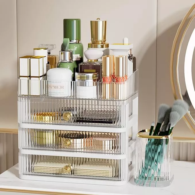 BINO THE MANHATTAN SERIES Acrylic Makeup Drawer Organizer-3 Large