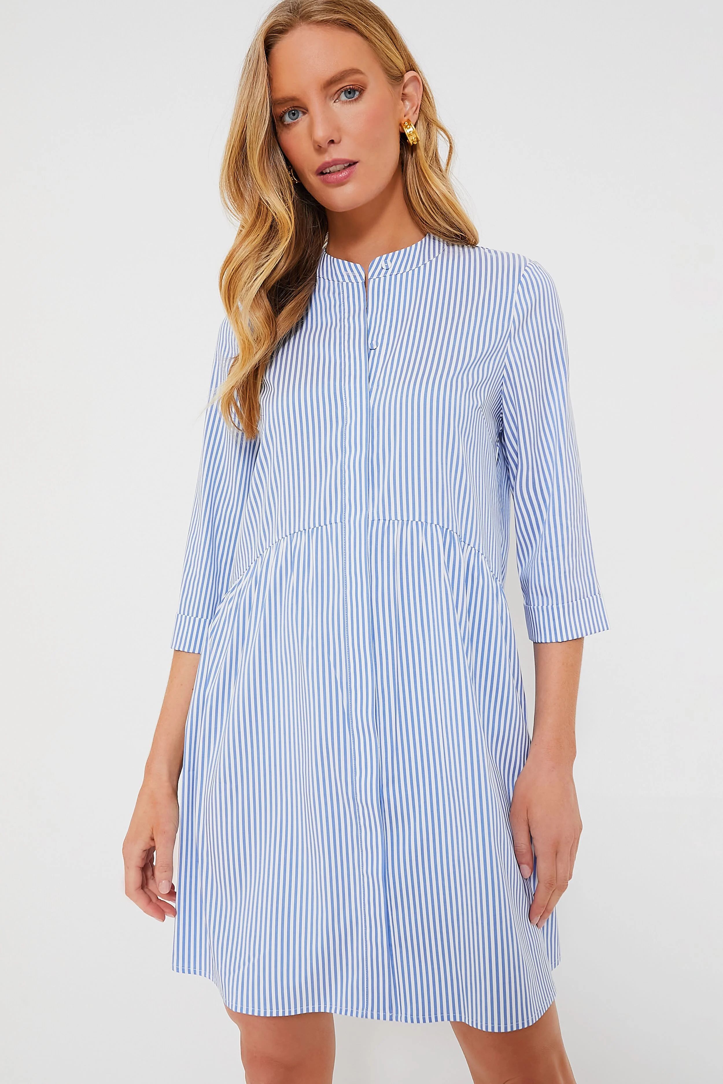 Blue Stripe Royal Shirt Dress | Tuckernuck (US)