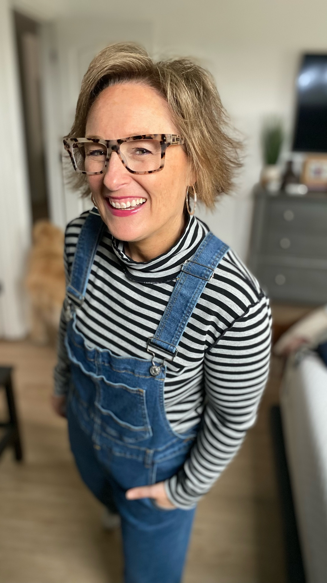 Free people dupe: striped, exposed seam shirt and overalls 

#LTKFindsUnder50 #LTKPetite #LTKU