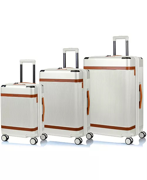 3-Piece Vintage-Like Air Hardside Luggage Set - Macy's | Macy's