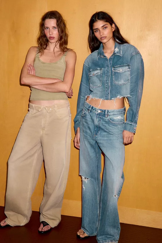 TRF BOYFRIEND RIPPED MID-RISE JEANS | Zara US