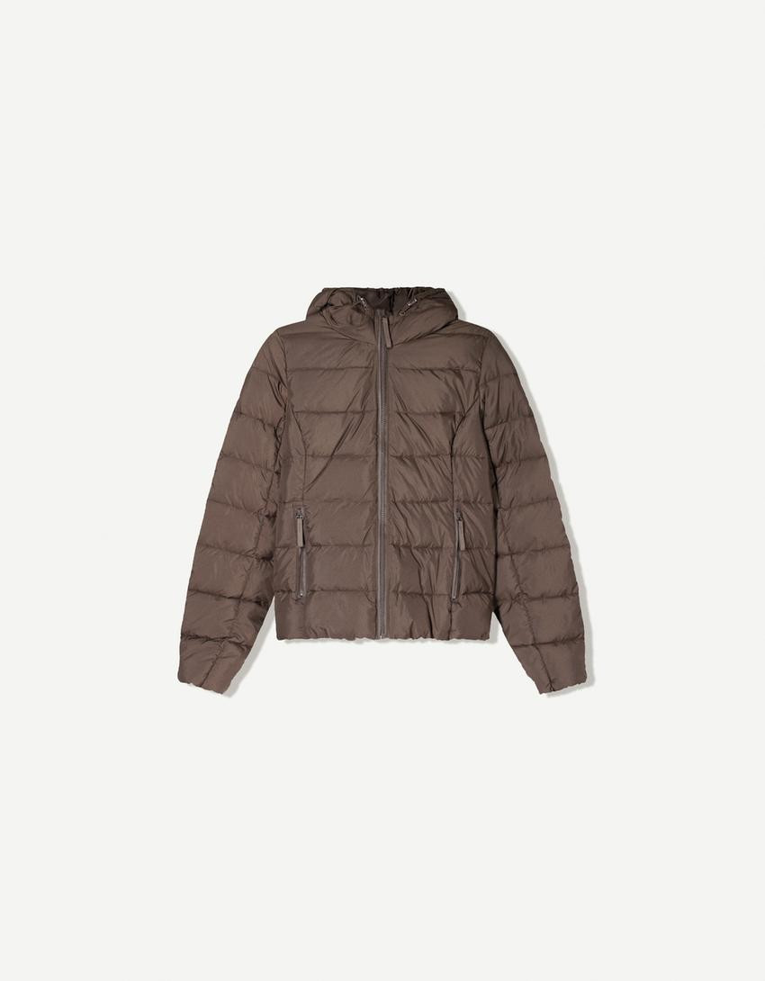 Thin water-repellent padded jacket - Jackets and coats - Women | Bershka GB