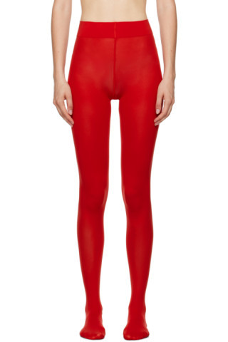 Red Velvet De Luxe 66 Tights | SSENSE