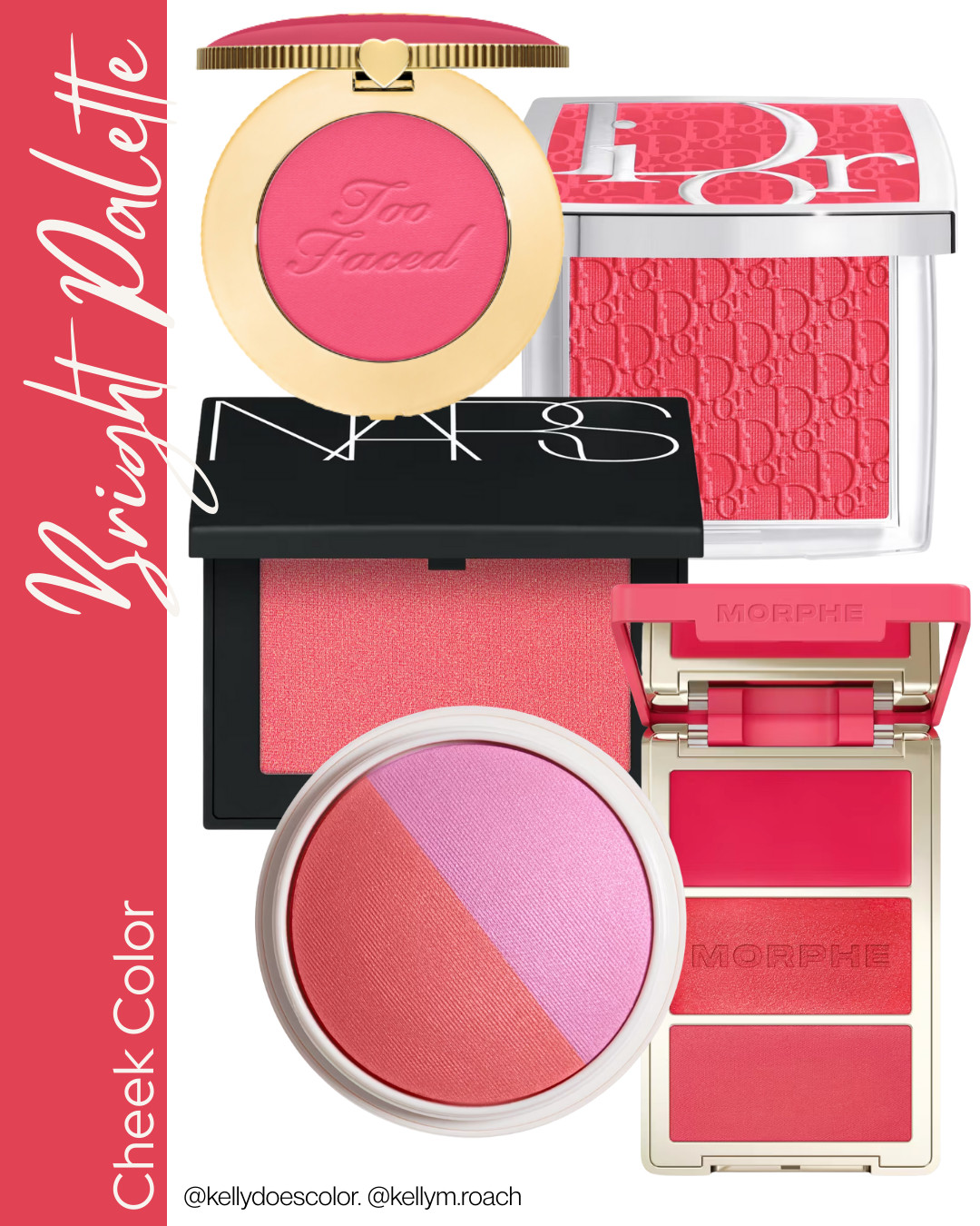 Blush for the Bright Palette is neutral and intense. No soft colors here! While rare, someone in the Bright Palette will be high-contrast and able to carry these bold shades.  

 #LTKOver40 #LTKStyleTip #LTKBeauty