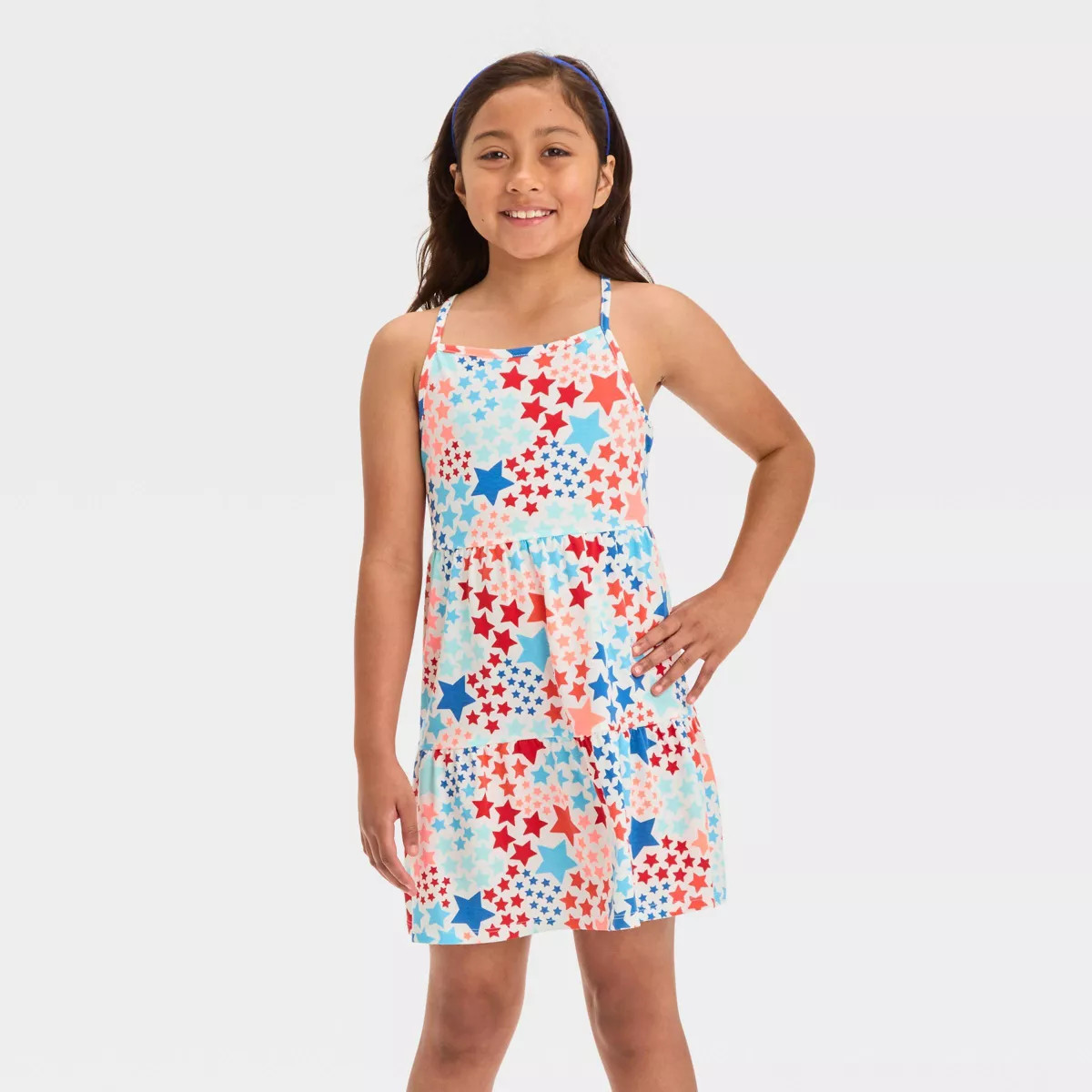 Girls' Spaghetti Strap Tiered Dress - Cat & Jack™ | Target