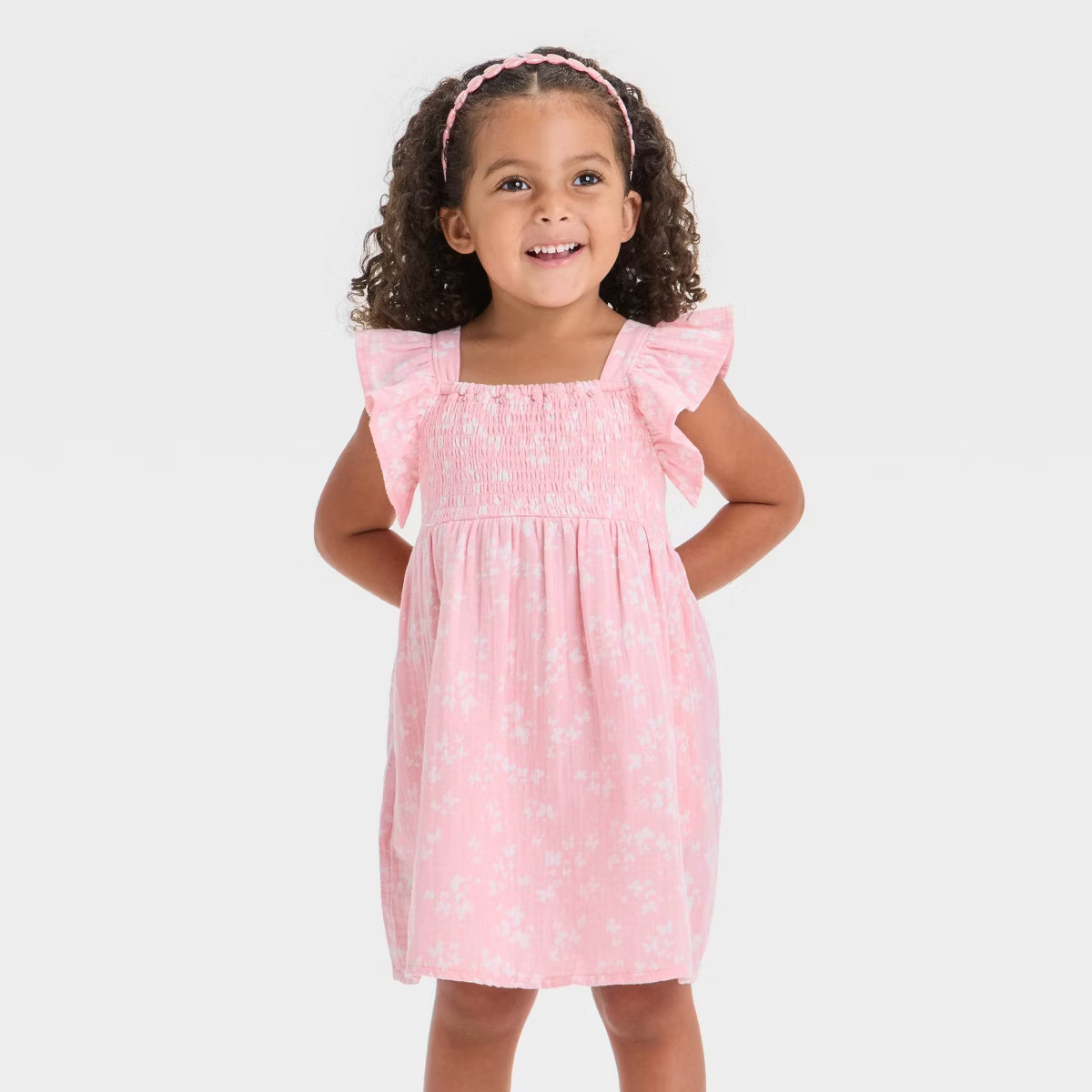 Toddler Girls' Smocked Gauze Dress - Cat & Jack™ | Target