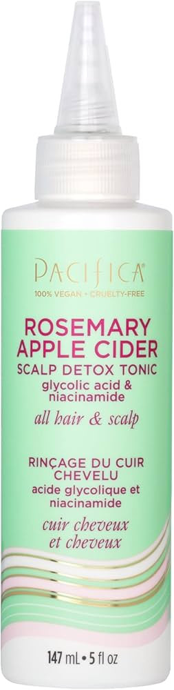 Pacifica Scalp Detox Tonic – Rosemary Apple Cider with Salicylic Acid for Clarifying and Purify... | Amazon (US)