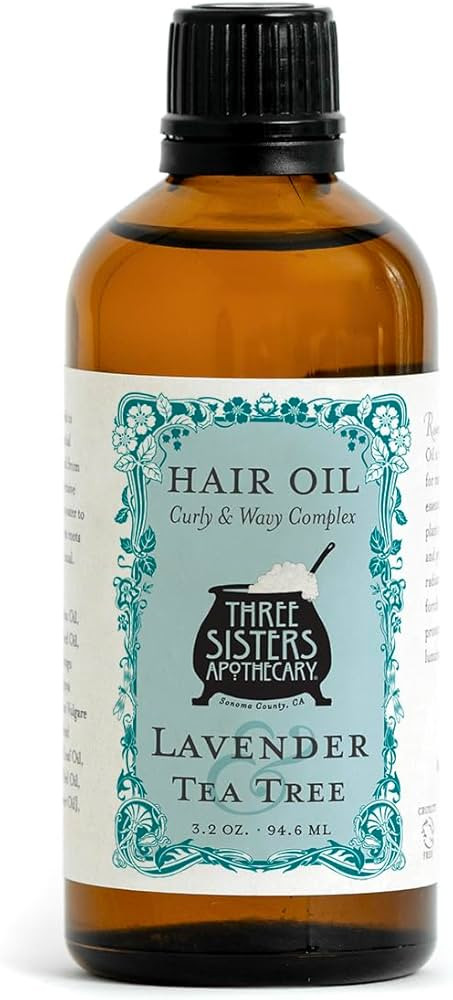 Three Sisters Apothecary 3.2 oz. Hair Oils (Lavender and Tea Tree) | Amazon (US)