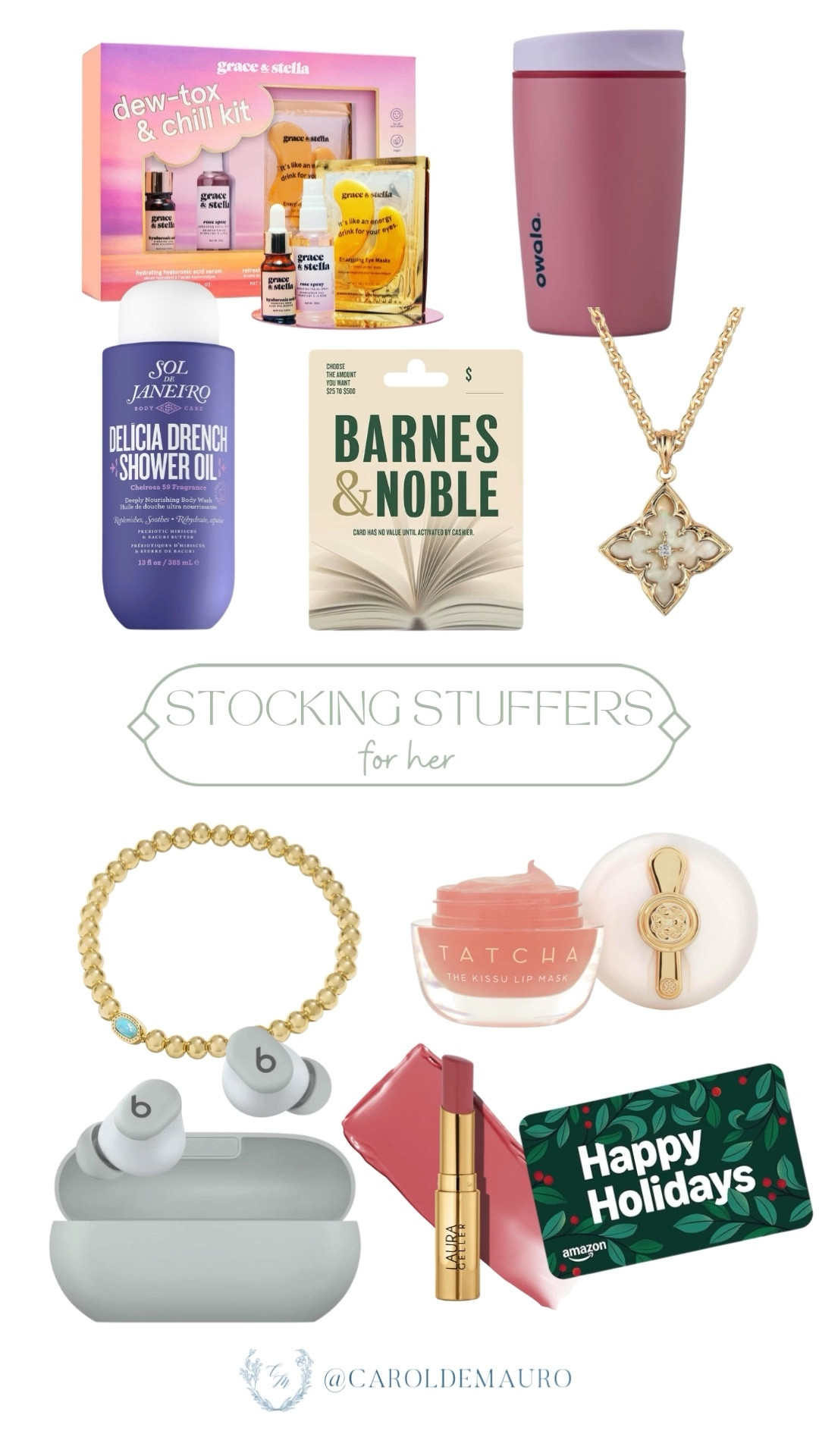 Got the goods! A mix of beauty, books, and bling to make her stocking extra special this year. Everything needed for a little self-care and sparkle this holiday season.

amazon finds, gift guide for her, stocking stuffers, body care, skincare essentials, tech gadgets, owala tumbler, makeup reco

#LTKGiftGuide #LTKBeauty #LTKSeasonal