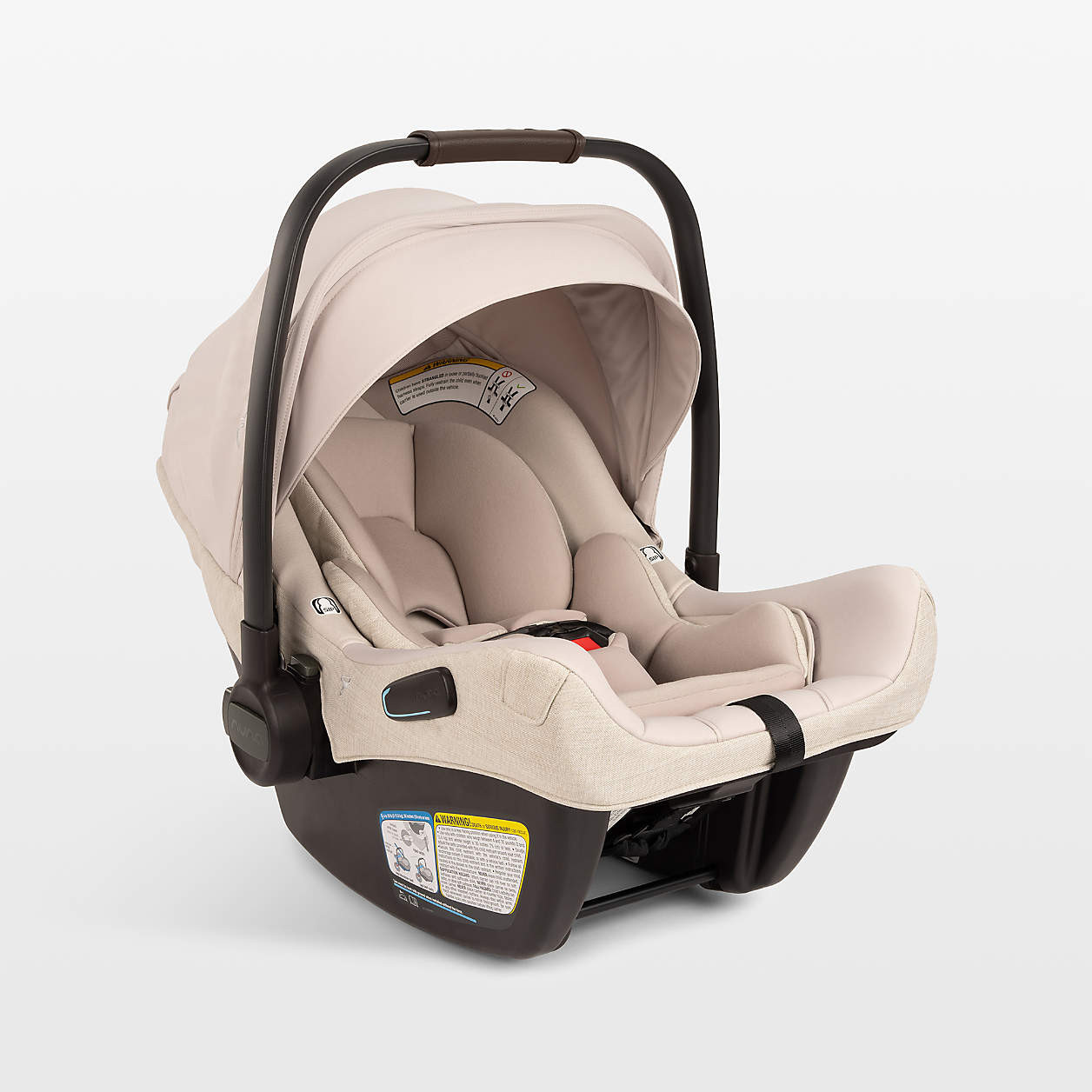 Nuna PIPA aire rx Biscotti Brown Reclining Infant Car Seat + PIPA RELX Base + Reviews | Crate & K... | Crate & Barrel