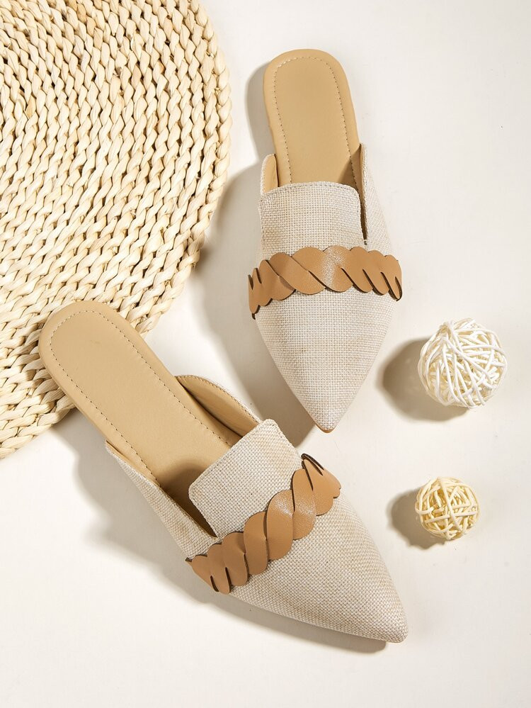 Point Toe Flat Mules | SHEIN