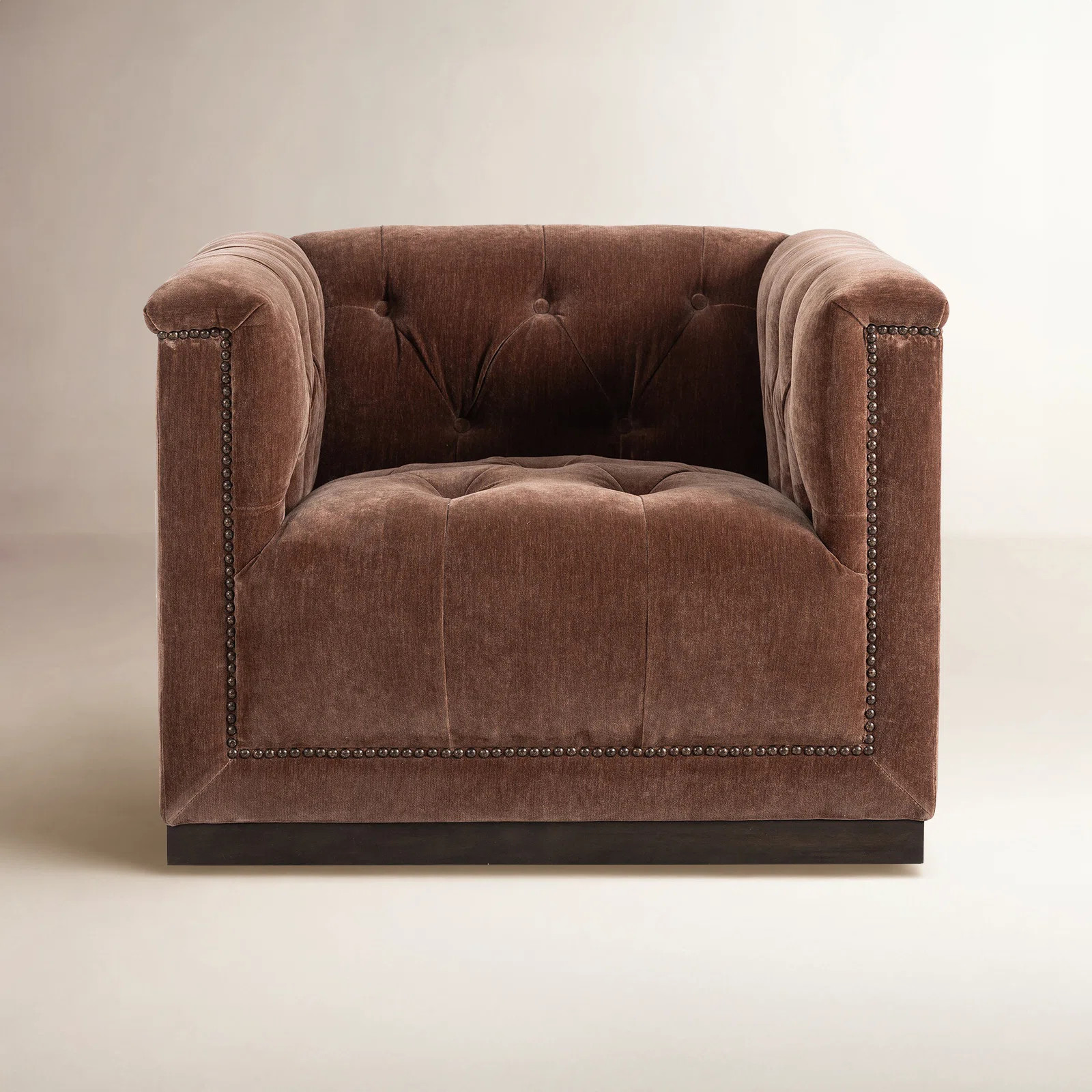 Byer 33.5" Wide Tufted Swivel Armchair | Birch Lane