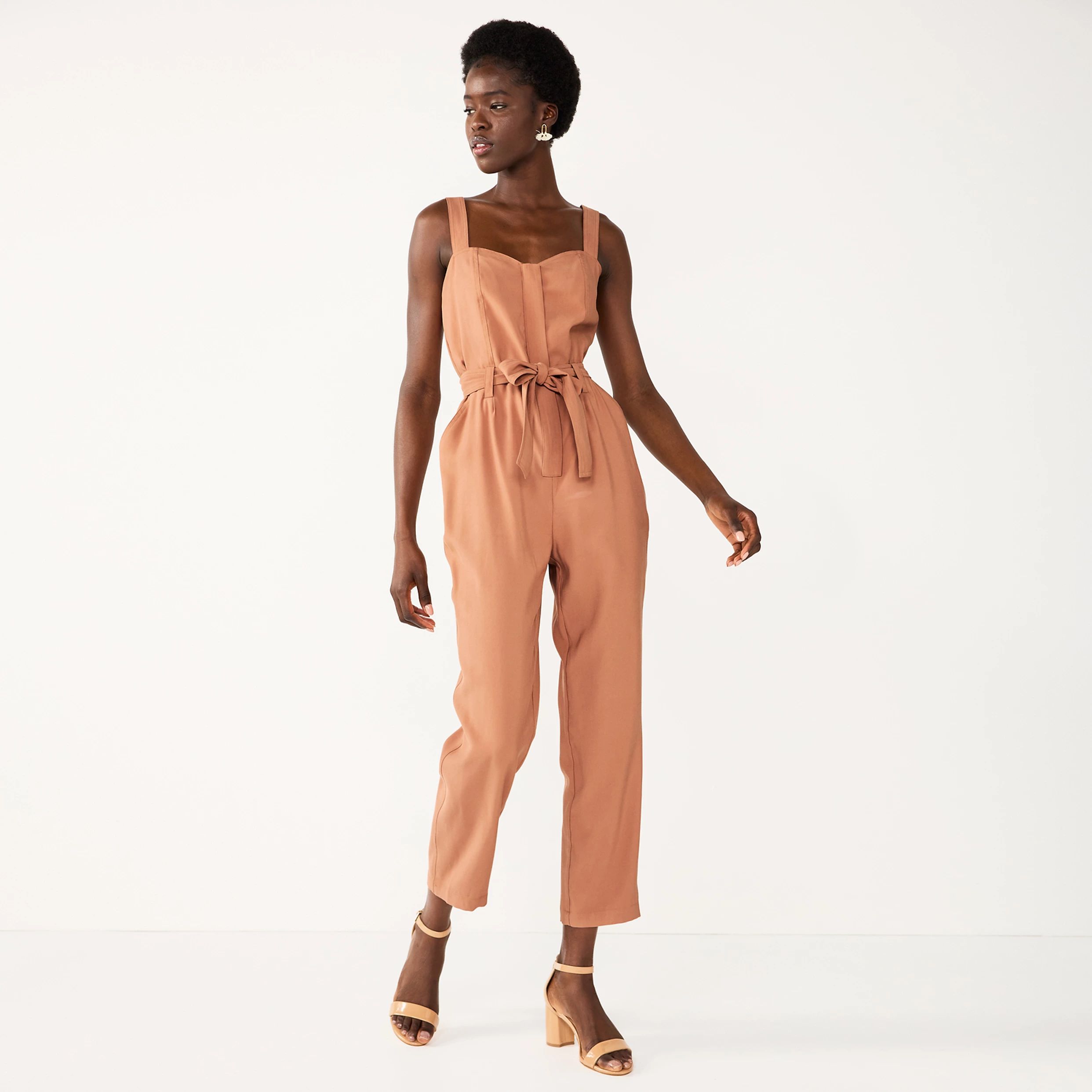 Women's Nine West Sweetheart Tapered Jumpsuit | Kohl's