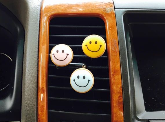 Smile Smiley Face Car Air Vent Clip Mask Hanger Hook Accessory - Etsy | Etsy (US)