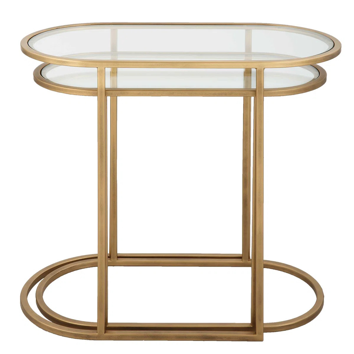 Lutterworth Glass Top Nesting Tables | Wayfair North America