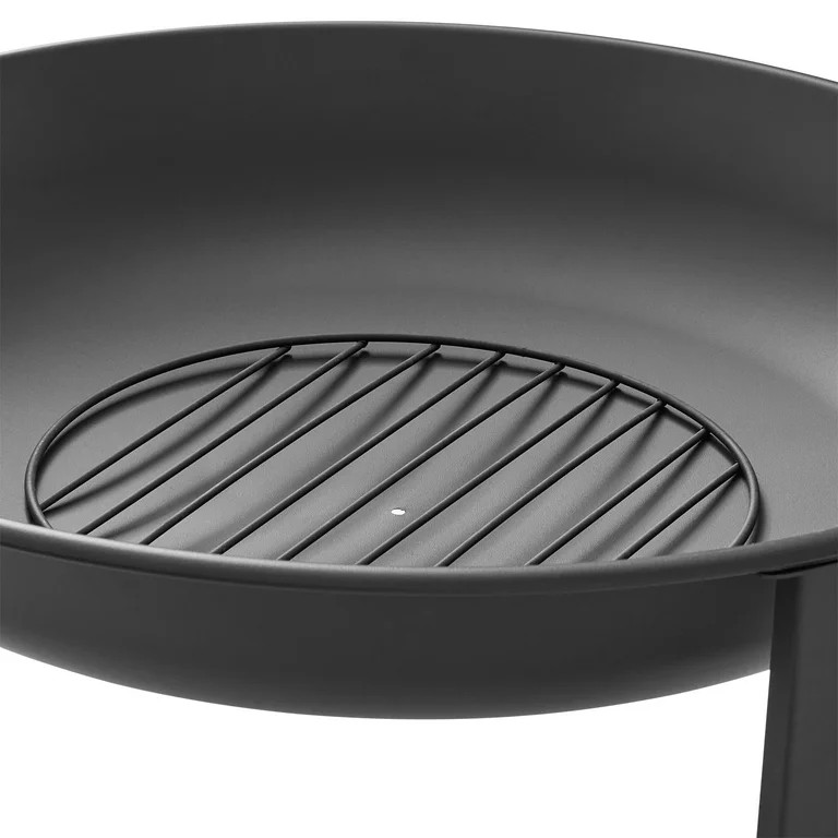 Mainstays 28" Round Wood Burning Fire Pit, Steel Frame | Walmart (US)