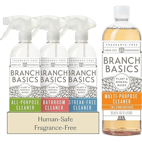 Branch Basics Premium Starter Kit: All Purpose Cleaner, Glass, and Bathroom Cleaner plus our Foam... | Amazon (US)
