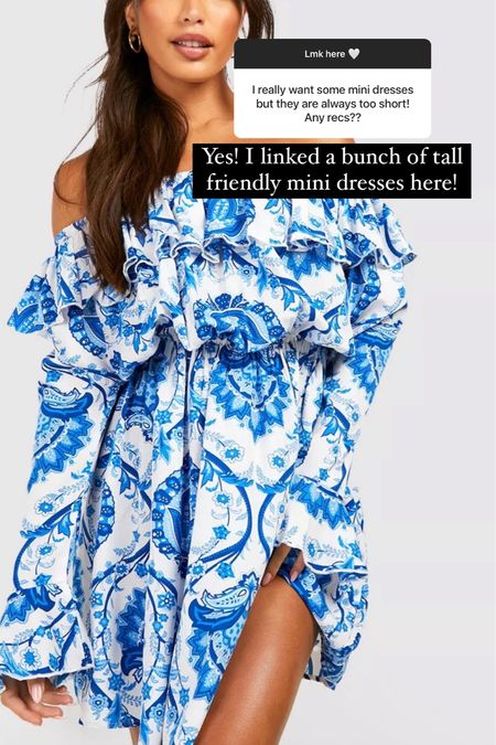 Tall girl friendly mini dresses 


#LTKWedding #LTKStyleTip #LTKSeasonal
