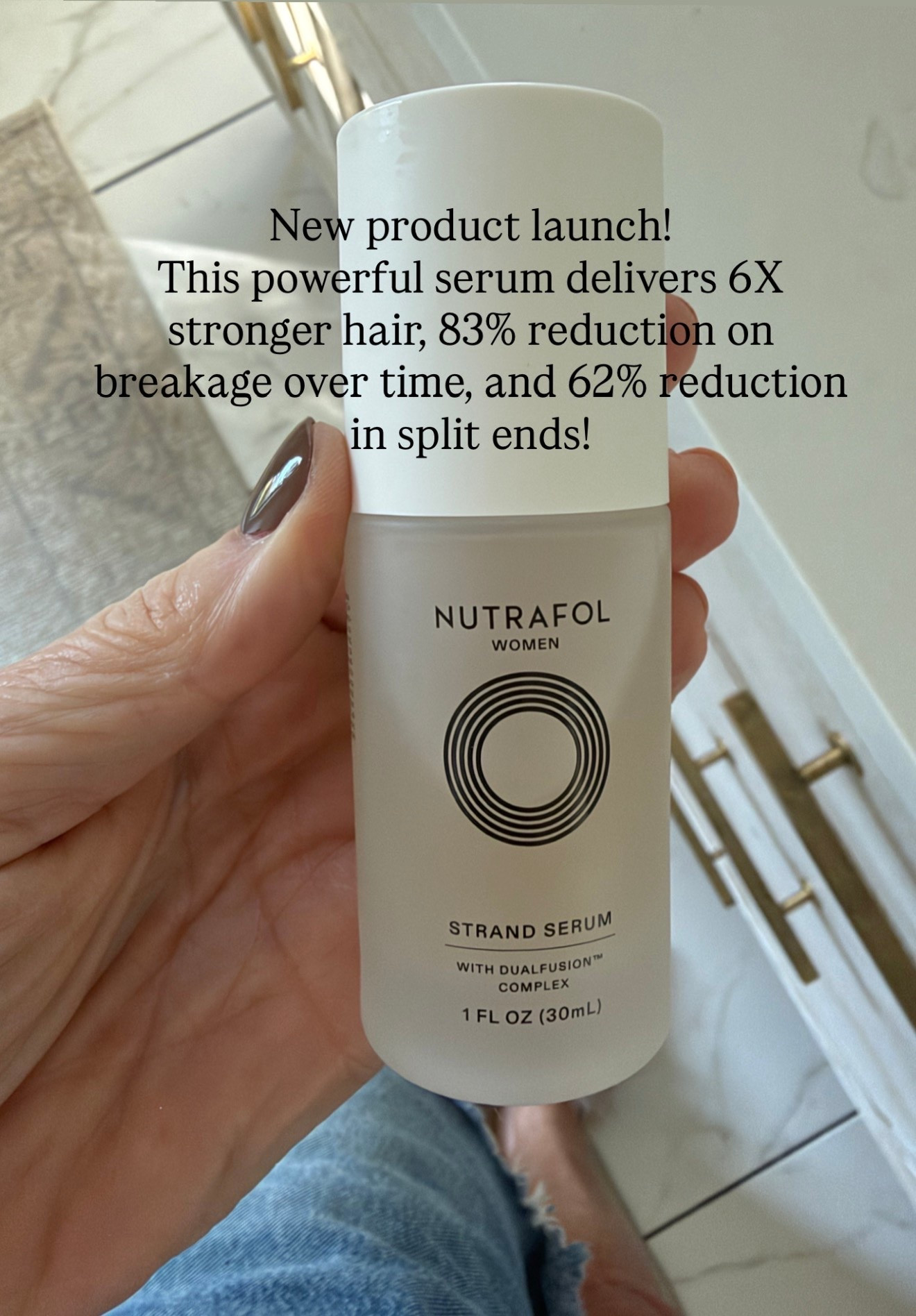 Just launched 10/6 @Nutrafol 
Ordered immediately! This powerful serum is formulated to reduce breakage and strengthen strands so hair can grow longer and stronger! #nutrafolpartner