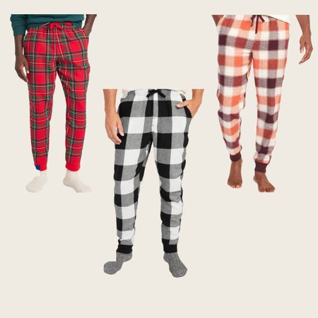 Flannel joggers for men. Great for matching Pj sets for the holidays. 

#LTKSeasonal