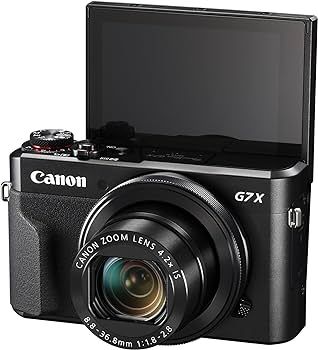 Canon PowerShot Digital Camera [G7 X Mark II] with Wi-Fi & NFC, LCD Screen, and 1-inch Sensor - Black, 100-1066C001 | Amazon (US)