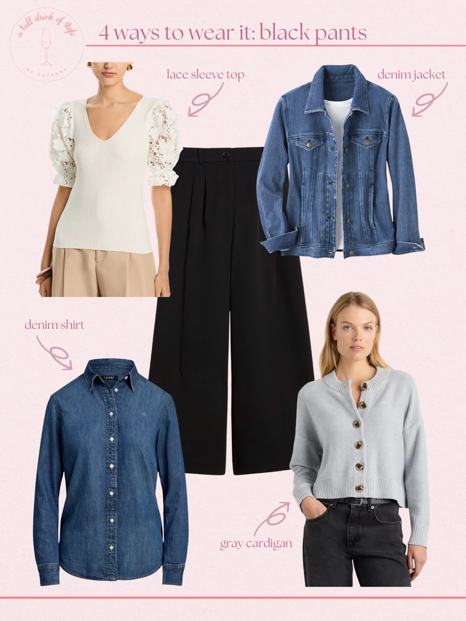 4 ways to wear Black Pants!

fashion over 50, over 50 stylish outfits, fall fashion, fall outfit ideas, fall fashion 2026, ad, fall outfits, cute fall outfits, fall outfits 2026, fashion blog, style blog, tall fashion, tall girl outfits, tall style, beauty over 50, timeless classic outfits

#LTKootd #LTKSeasonal #LTKOver40