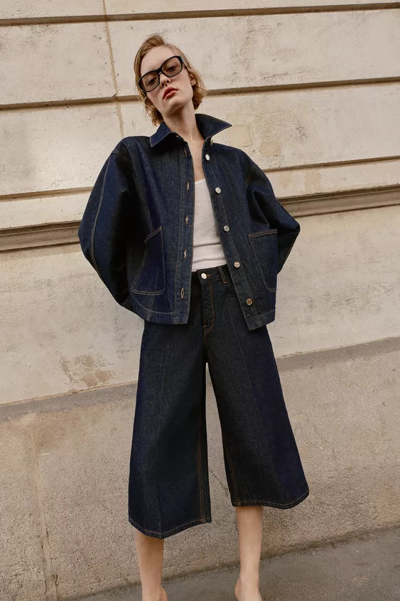 Z1975 LONG DENIM BERMUDA SHORTS | Zara UK