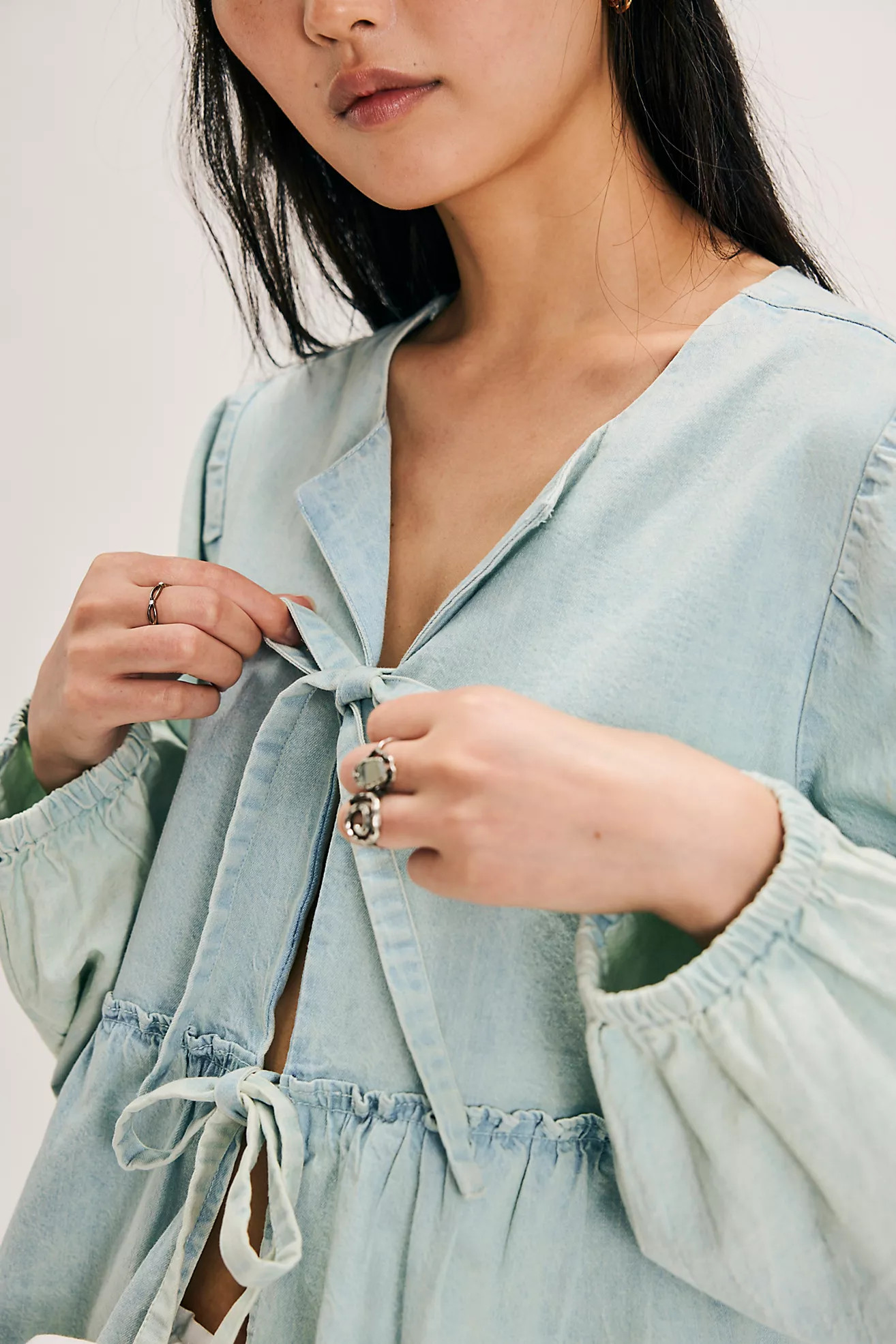Denim Brunch Babe Blouse | Free People (Global - UK&FR Excluded)