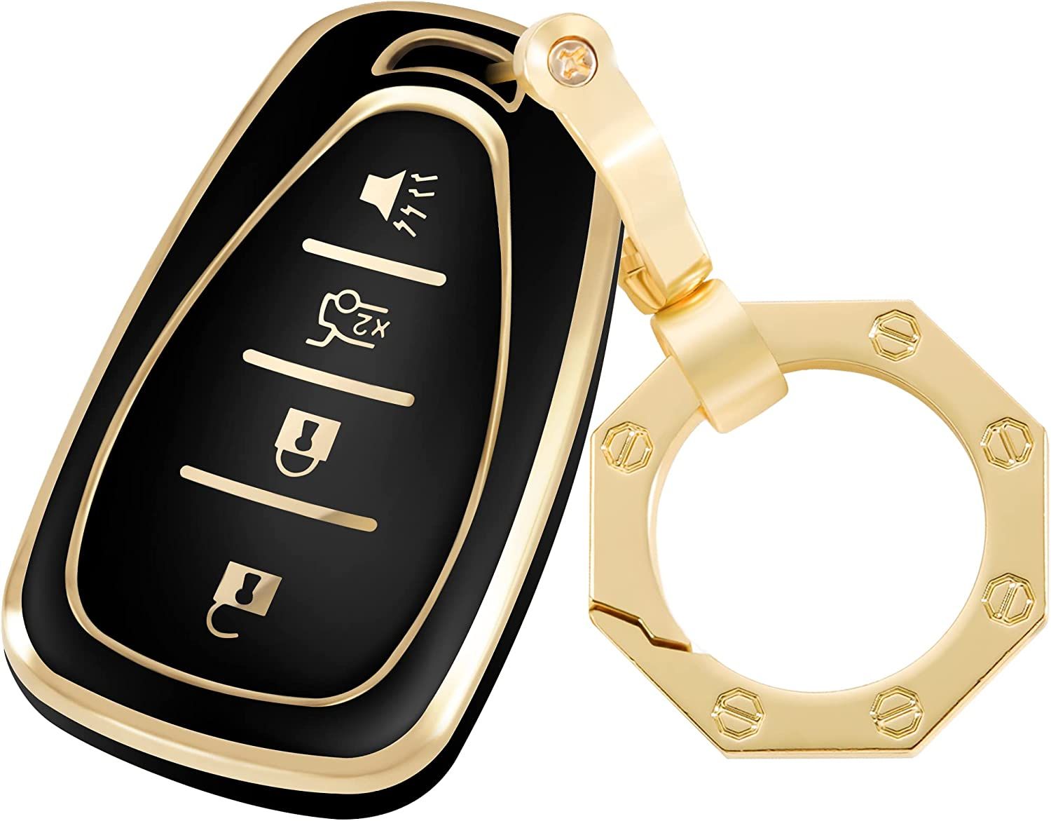 Amazon.com: for Chevrolet Key Fob Cover Premium Car Key Case Shell with Fashion Keychain fit Chev... | Amazon (US)