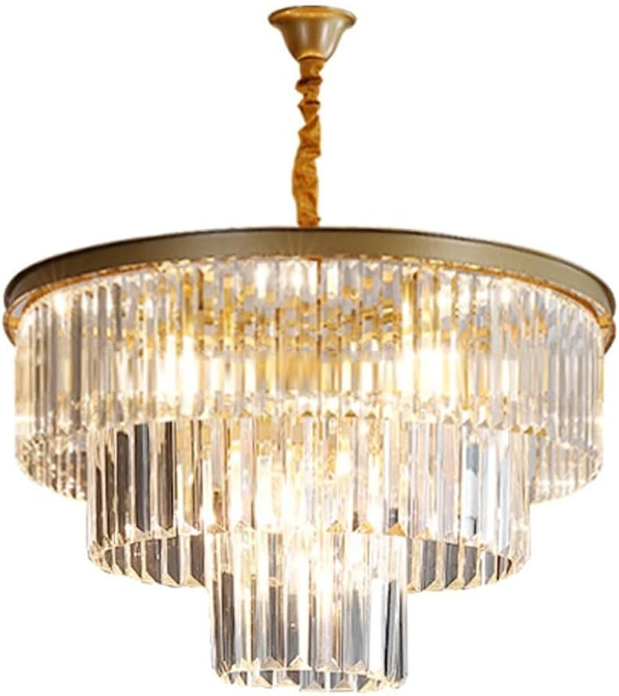 Chandeliers Fixtures E14 American Light Luxury Crystal Chandelier, Modern Simpleglass Pendant Lam... | Amazon (US)