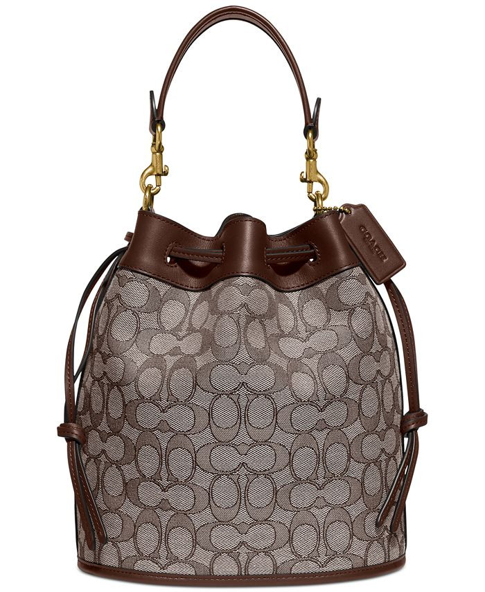 COACH Field Bucket Bag In Signature Jacquard  & Reviews - All Handbags  - Handbags & Accessories ... | Macys (US)