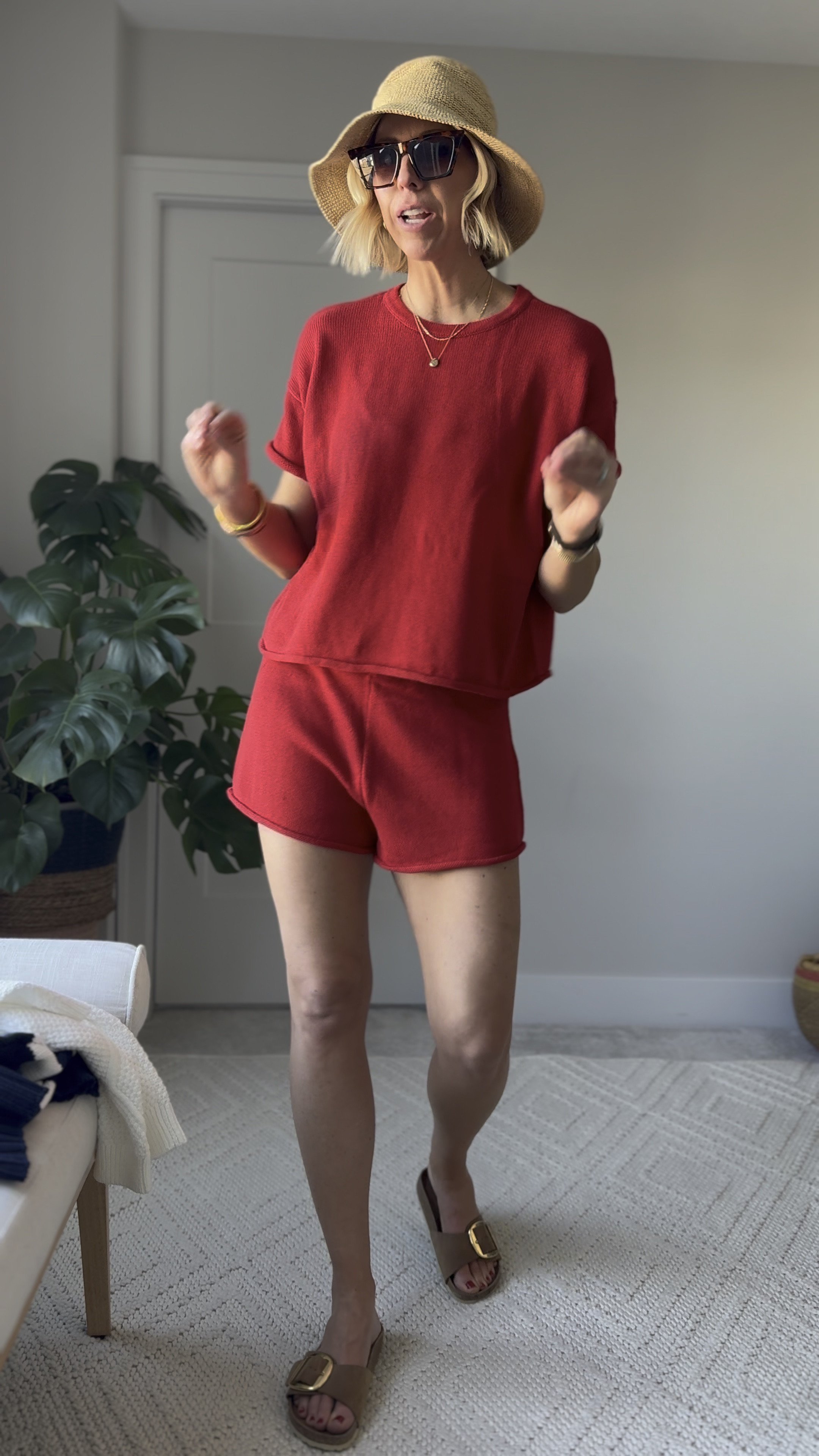 A matching set makes the perfect vacation wear luck to pack that’s versatile for a cover-up but also works for sightseeing and a separate this is 100% cotton set runs true to size


#LTKFindsUnder100 #LTKOver40 #LTKWatchNow