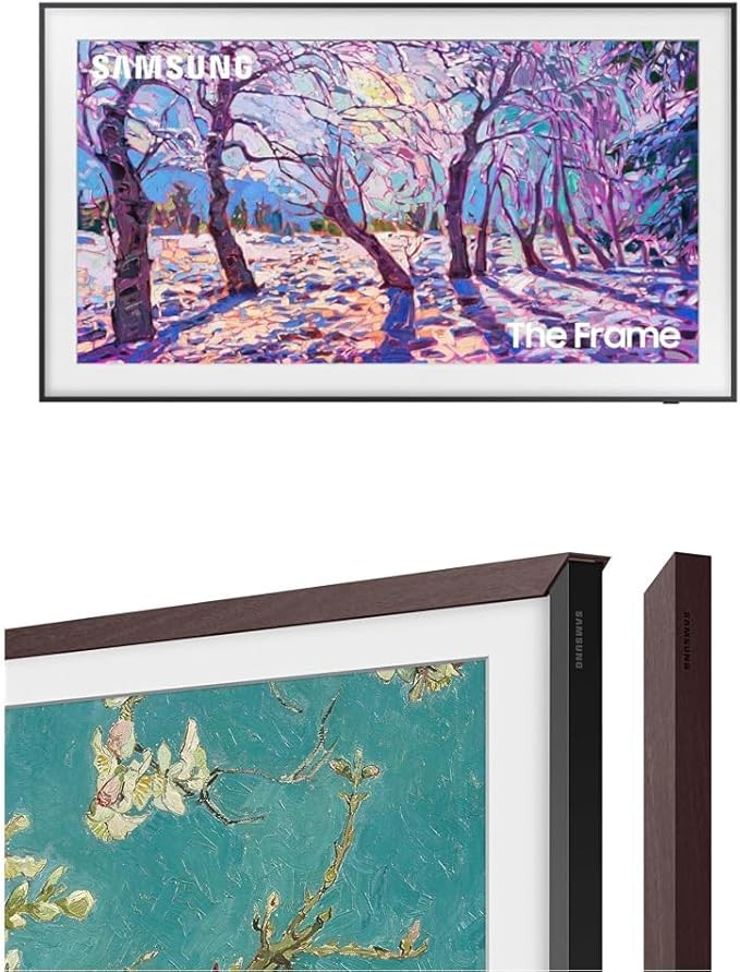 Samsung The Frame 55” TV with Brown Bezel, 4K | Amazon (US)