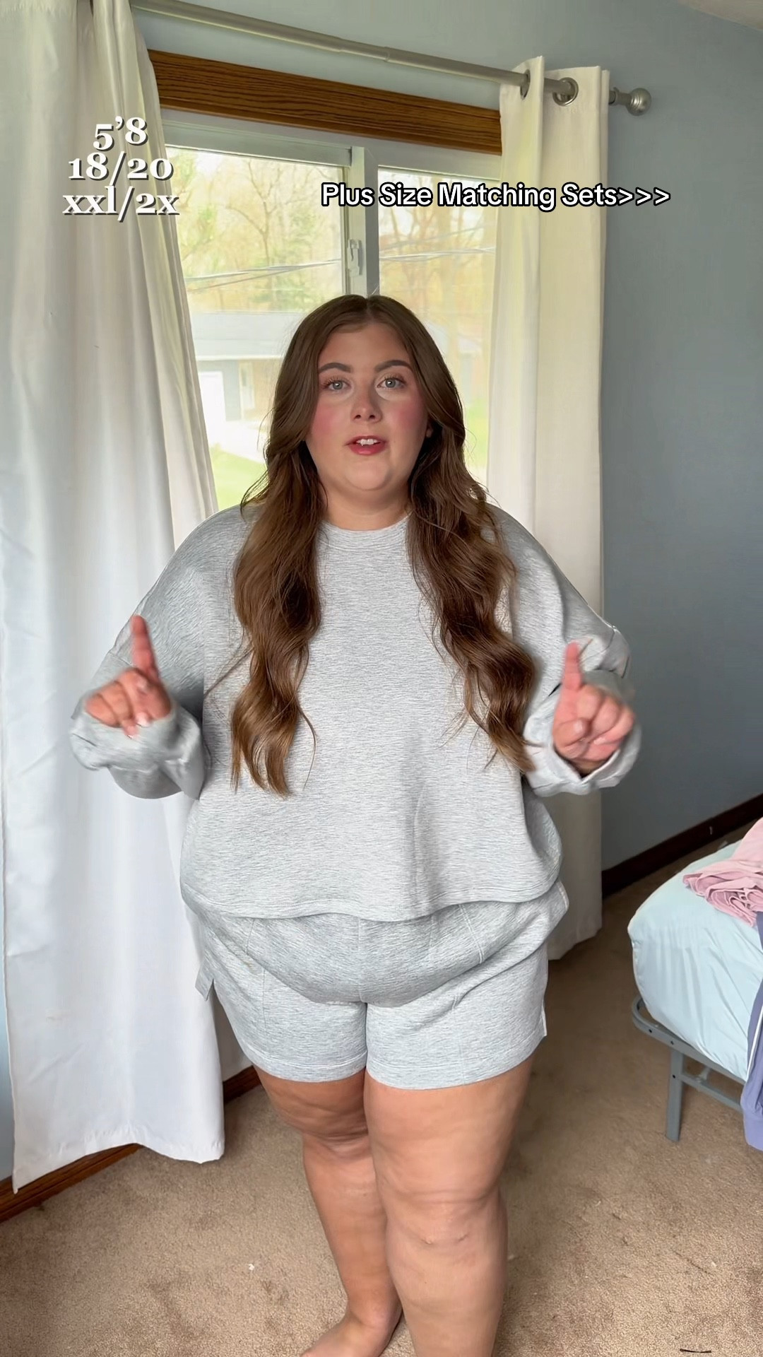 50% OFF UNTIL MAY 2!! This set is beyond comfy & goes up to size 4x!! Love how plush & stretchy it is. Comes in so many colors 🩶🩶 wearing a size 2X in both the top and bottoms!

#LTKootd #LTKPlusSize #LTKSaleAlert