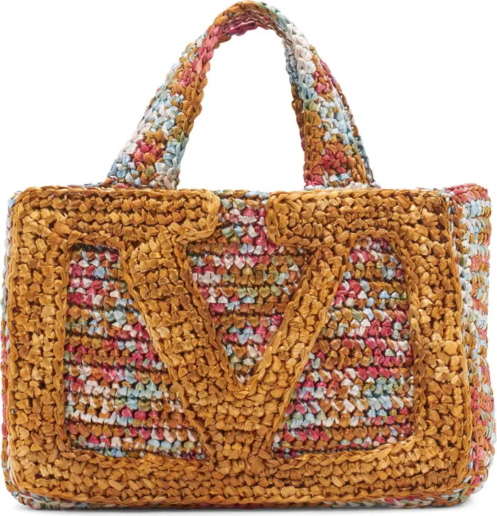 Medium Viva Superstar Raffia Crochet Tote | Nordstrom