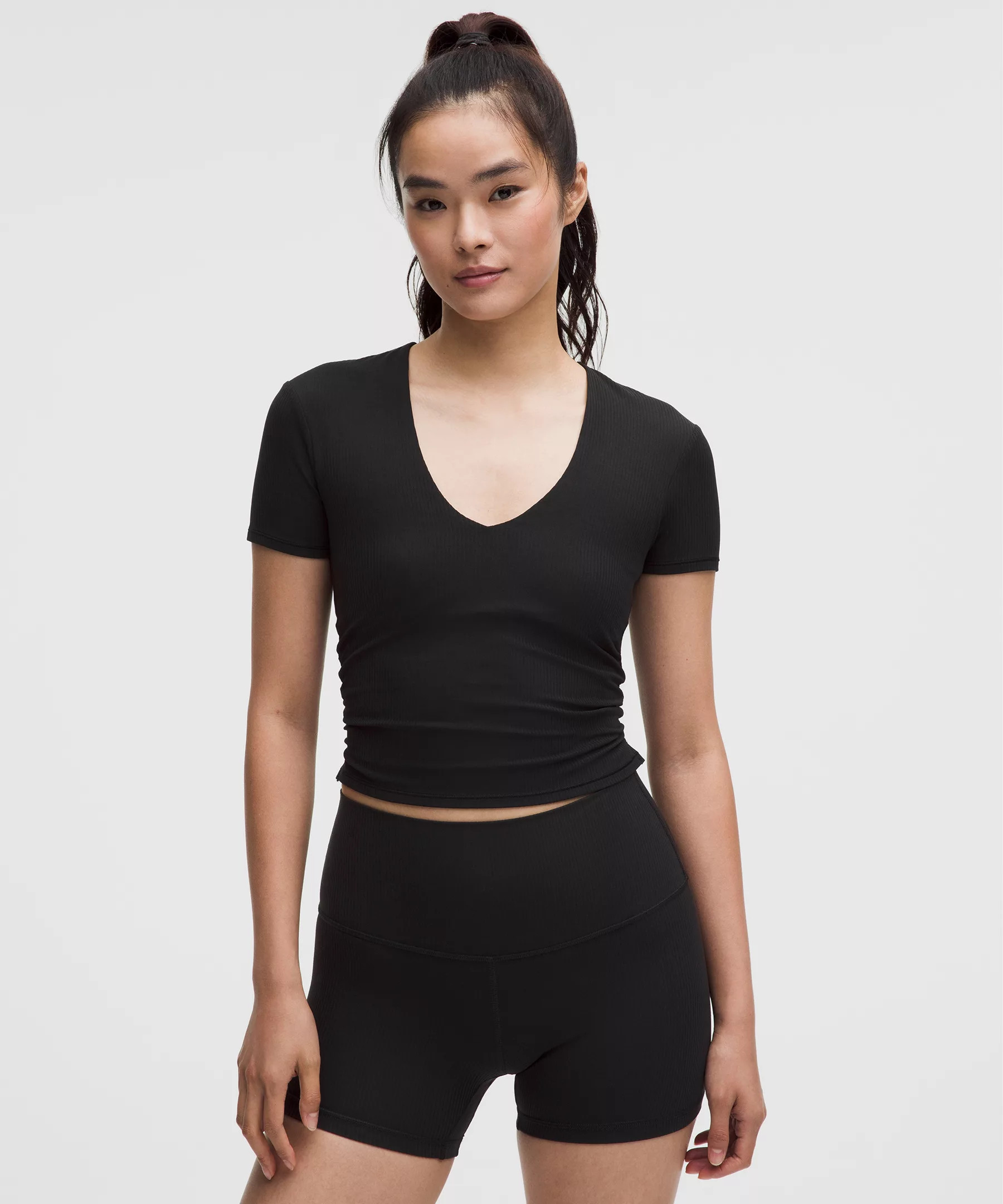 All It Takes Ribbed Nulu V-Neck T-Shirt | lululemon (CA)