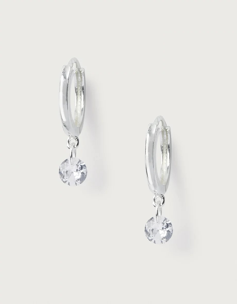 Mini Gem Huggie Earrings | The White Company UK & ROW