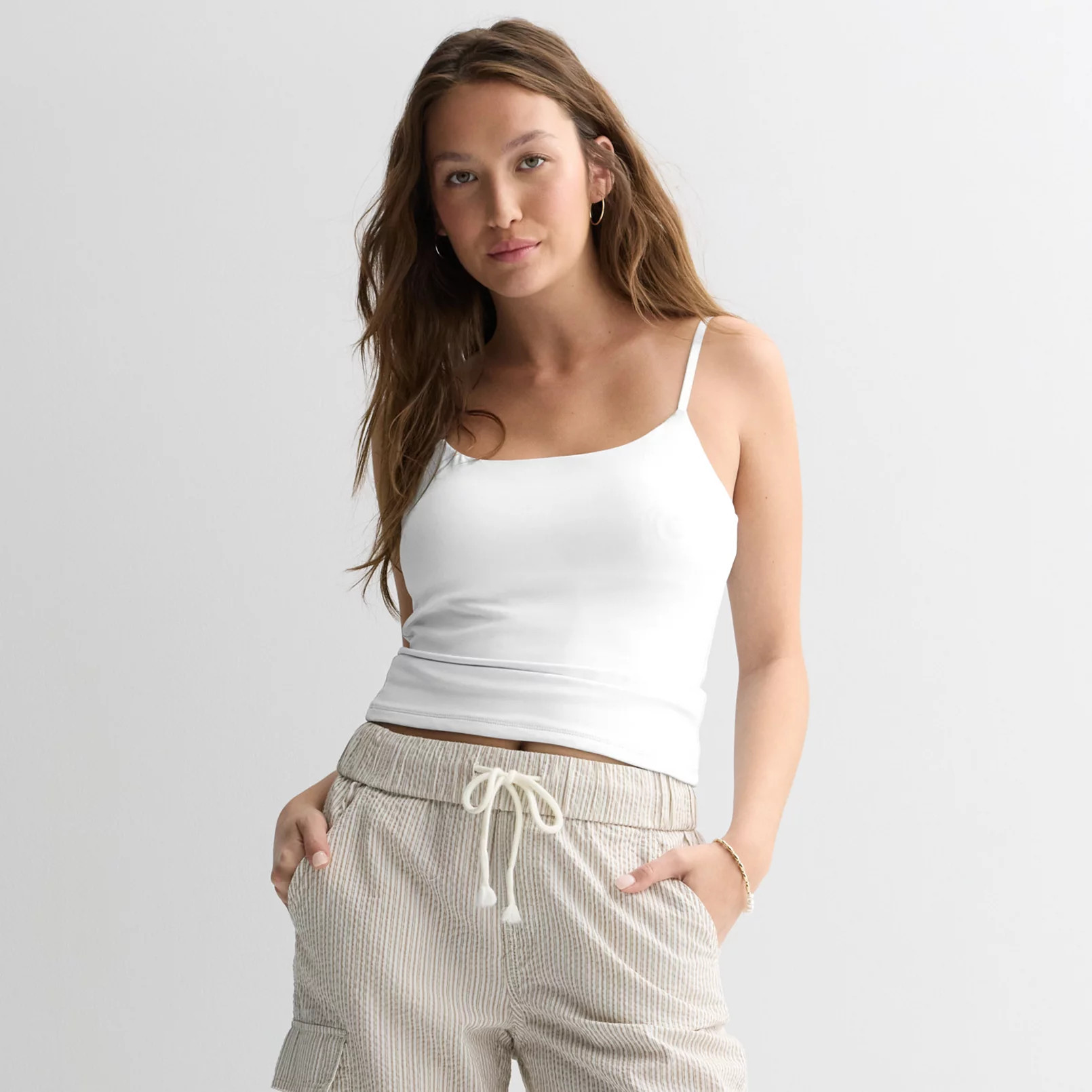 Juniors' Pink Republic Bra Cups Cami Tank Top | Kohl's