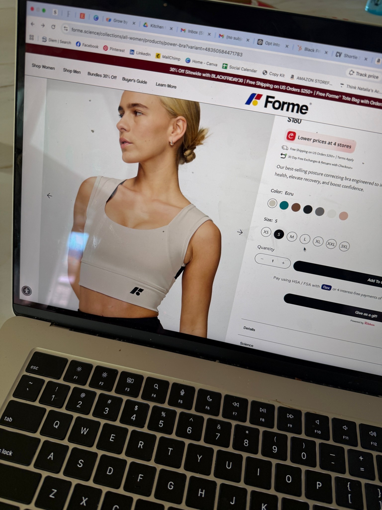 Finally splurged on the Taylor Swift posture correcting bra bc it’s 30% off today AND you can get another 12% cash back with Rakuten! I’ve been waiting forever to get it bc #pregnant, so I’m excited to finally get my hands on this. My posture needs serious work 😂

#LTKmomlife #LTKSaleAlert #LTKCyberWeek