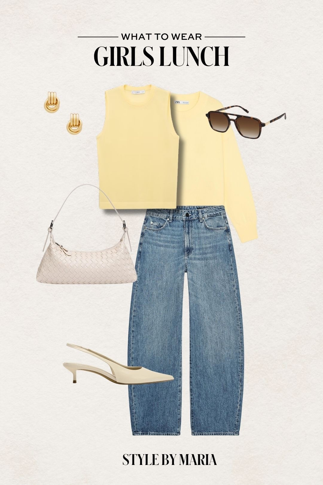 Spring outfit ideas
Zara yellow sweater
Mango yellow knit vest
Zara barrel jeans
Amazon braided handbag
Zara kitten heel pumps 

#LTKFindsUnder100 #LTKFindsUnder50 #LTKSeasonal