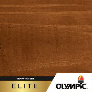 Olympic Elite 1 Gal. Kona Brown Woodland Oil Transparent Stain and Sealant in One Low VOC 801142-... | The Home Depot