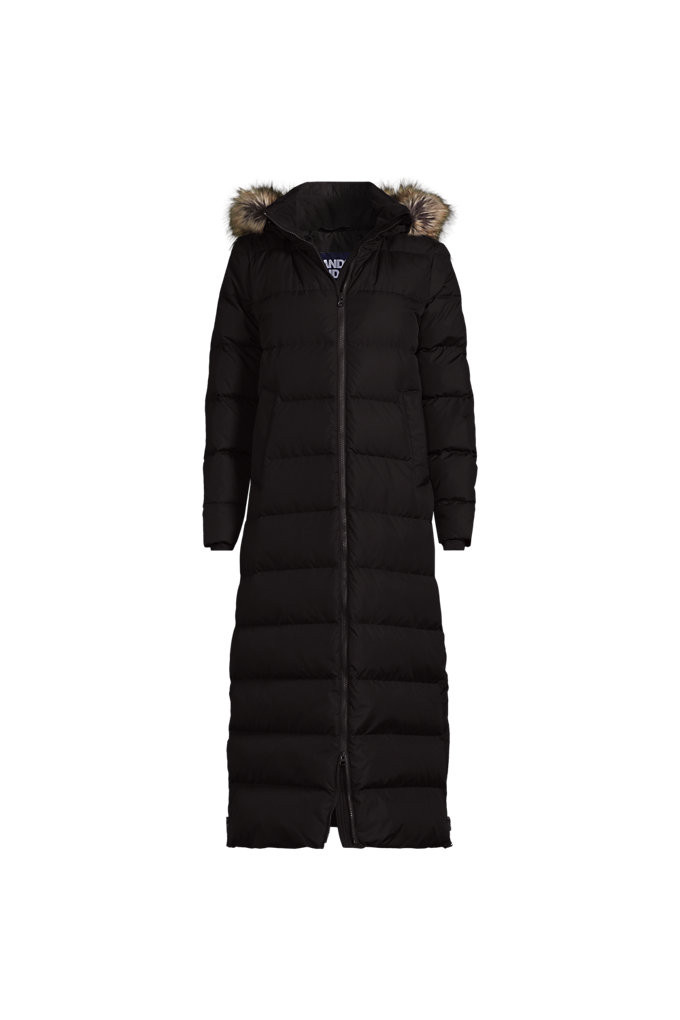 Women's Petite Max 600 Down Long Maxi Coat - Lands' End - Brown - XS | Lands' End (US)