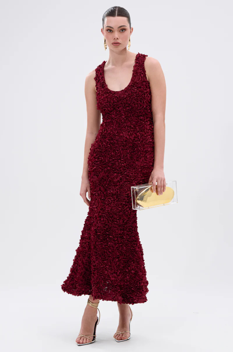 GARDEN PARTY FLORAL MIDI DRESS | AKIRA