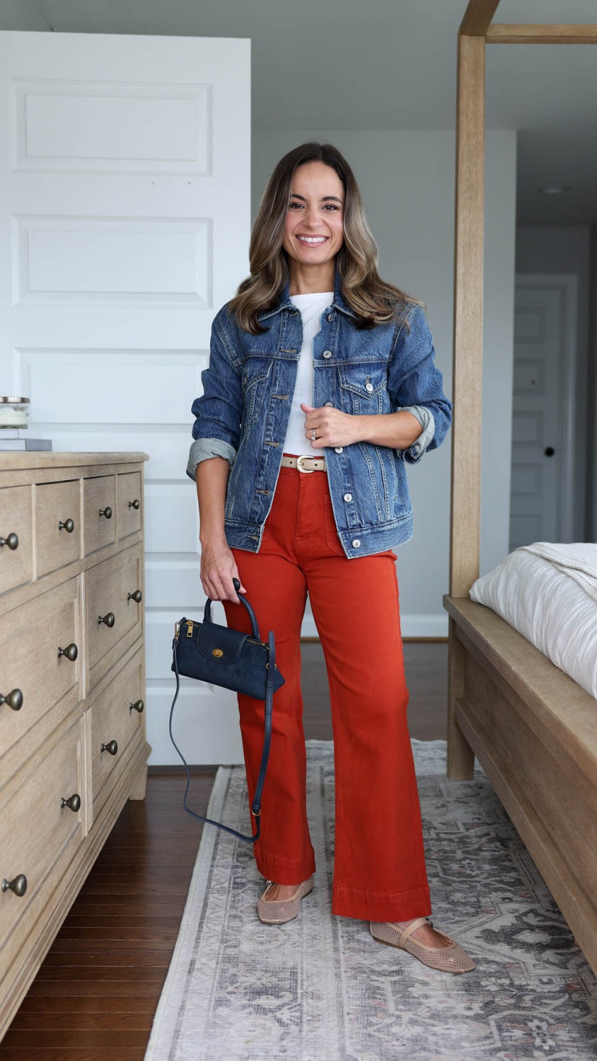 Four petite-friendly colored pants and jeans! 

Jeans (Amazon): xs /10” rise / 26” inseam (fits me well I typically wear 00/24
Top (Quince): xs 
Jacket (Abercrombie): xxs 

All shoes and accessories are linked as well 

Size comparisons: 4’10”, (32”, 24”, 36”) my typical inseam is 25” for a cropped style, 27.5-28” for a full length inseam. I typically wear petite xxs/00/24

#LTKPetite