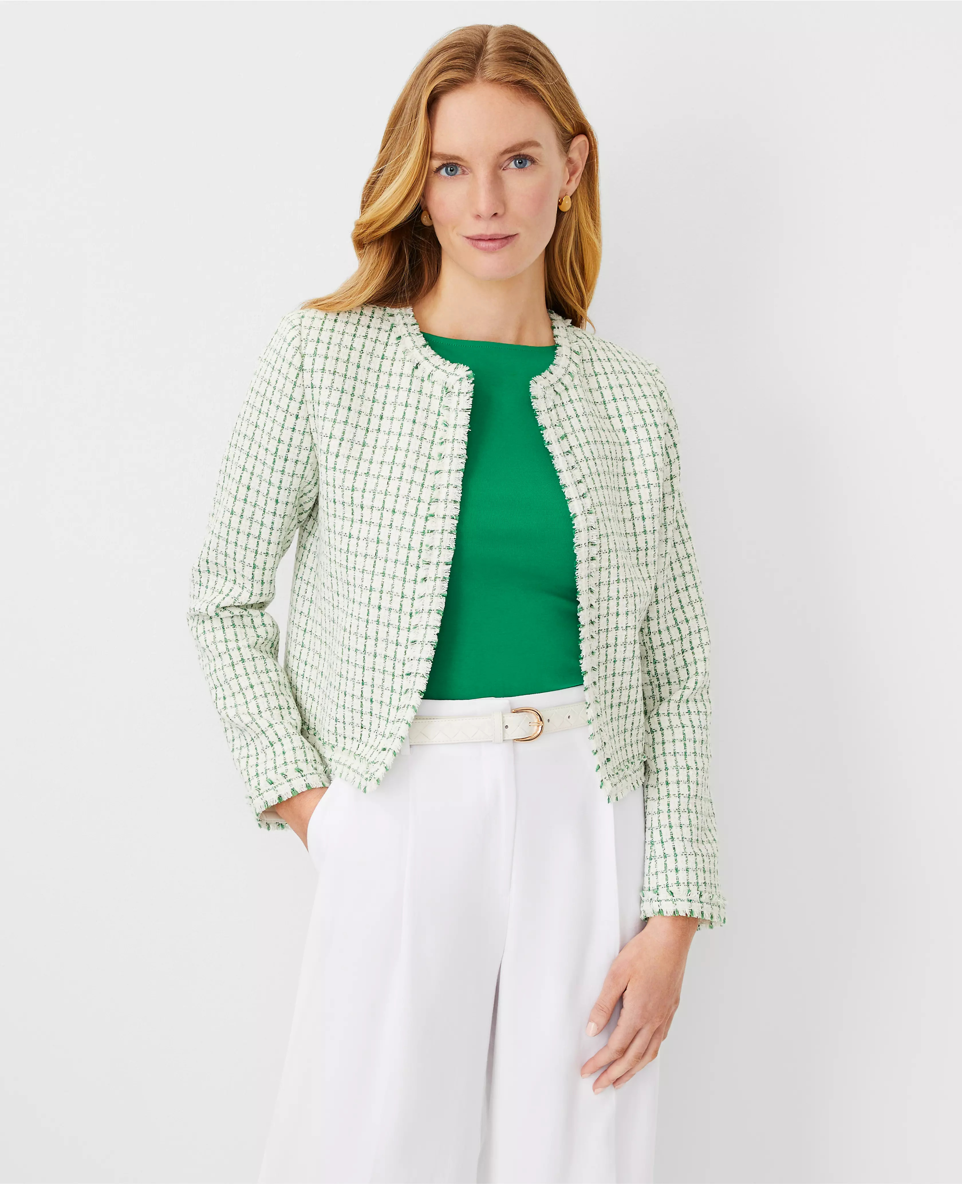 Fringe Tweed Jacket | Ann Taylor (US)