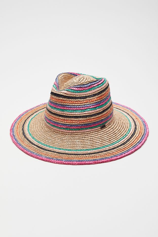 Brixton Joanna Striped Straw Hat | Urban Outfitters (US and RoW)
