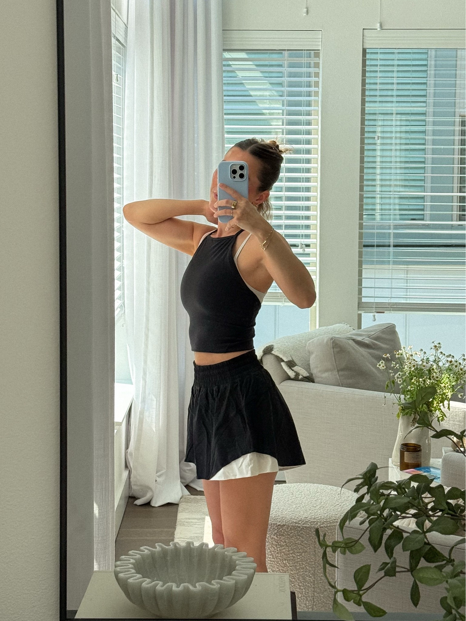 Lululemon has been killing it with the sporty pieces lately 🖤

lululemon outfit, lululemon halter top, lululemon shorts, layered running shorts, athleisure outfit, sporty chic outfit, summer activewear, walking outfit, black workout outfit, casual activewear, everyday athleisure, workout to errands outfit, lululemon summer outfit, activewear style, sporty summer outfit, elevated athleisure, black and white outfit, comfortable summer outfit

#LTKootd #LTKActive #LTKdayinmylife