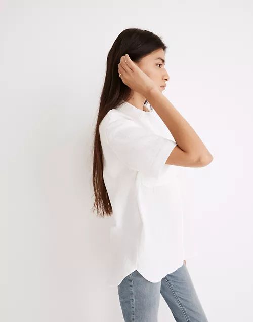 Lightspun Short-Sleeve Flap-Pocket Shirt | Madewell